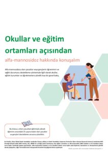 Okullar ve eğitim ortamları açısından Alfa-Mannosidoz